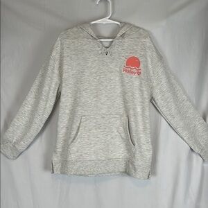 Girls' Hurley Light Gray Hoodie with Chest and Back Logo Size 5/6 NWOT